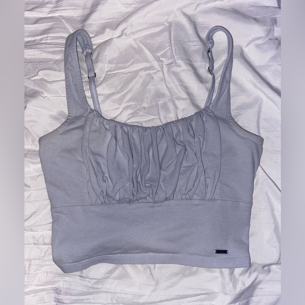 Hollister tank top, size: s, color: blue